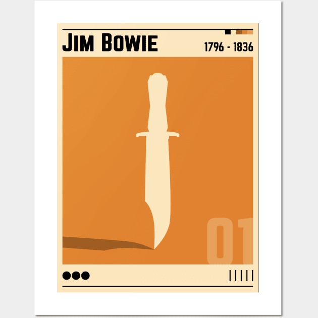 Jim Bowie Wall Art by robotrobotROBOT